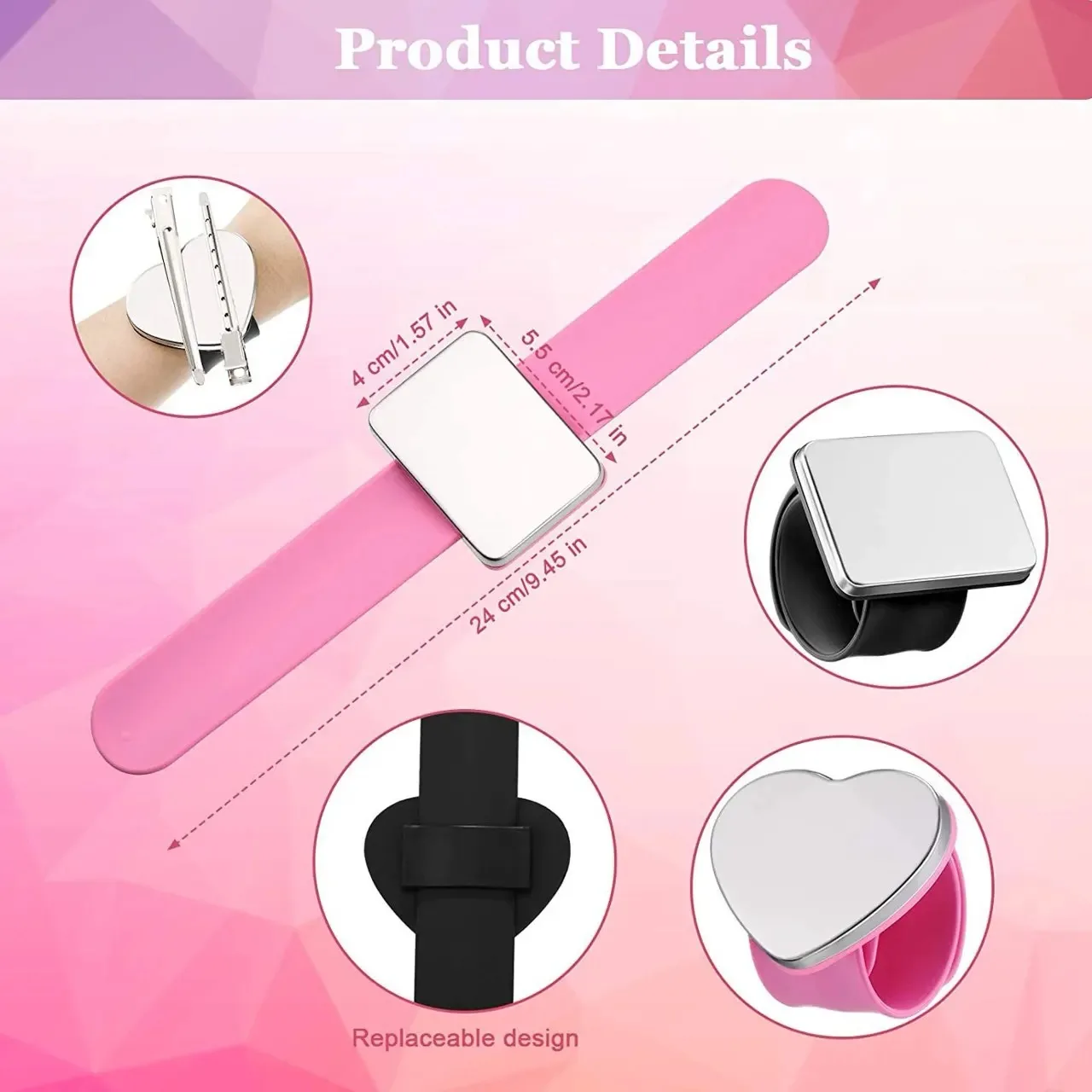 Home Improvement Supplies - シリコン製マグネット式リストピンクッション ポータブルマグネットピンホルダー 家庭用裁縫道具 テーラーとDIY手芸愛好家に必須