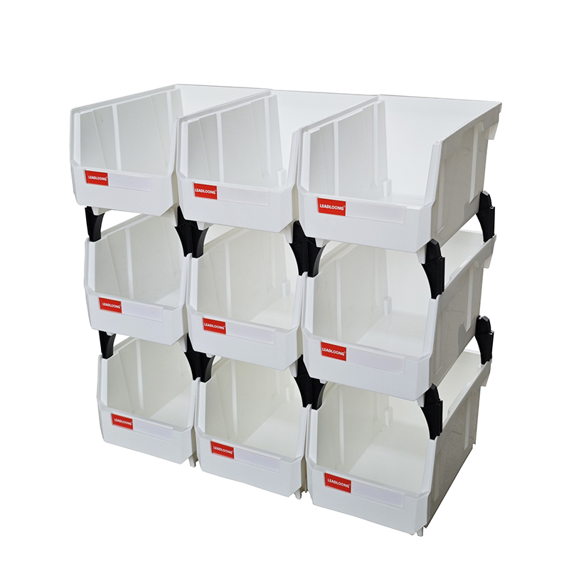 Home Improvement Binford Tools - V2 ホワイトカラー 200*130*110 ミリメートルワークショップグッズ棚オーガナイザービン積み重ね可能なマルチツールオーガナイザーボックスガレージ用品 (9 個)