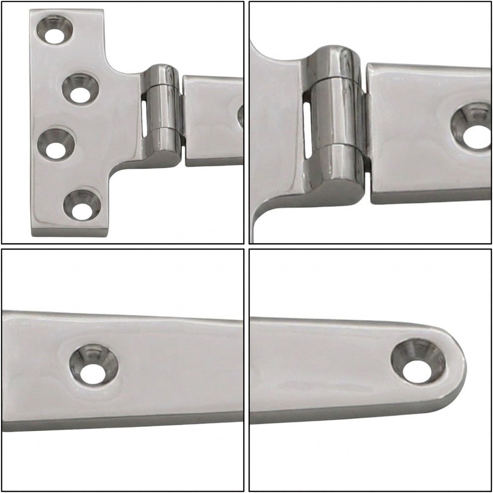 Deck Screw Stainless - 316ステンレススチール製T型ヒンジ（ネジ付き）マリン用、ハッチドア、ボート、RVデッキパネル、キャビン、水タンクカバー用
