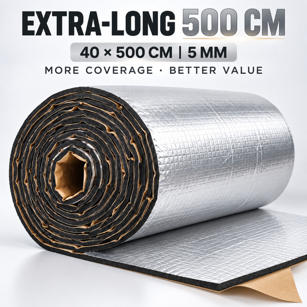 特長：超長尺40x500cm、厚さ5mm、自己接着式、アルミ - Pipe Insulation Foam のレビューと価格