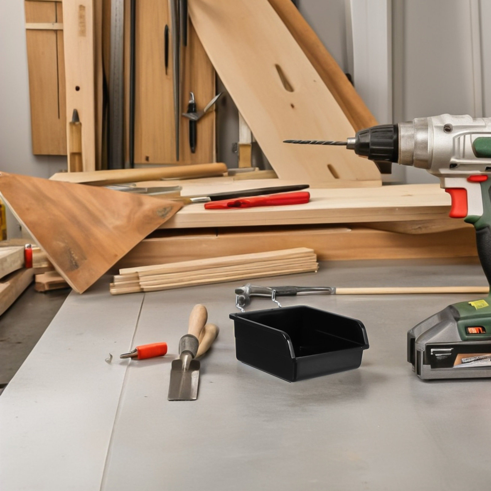 3個入り帯電防止厚手プラスチック製ペグボード収納ボックス、ワ - Home Improvement Binford Tools のレビューと価格