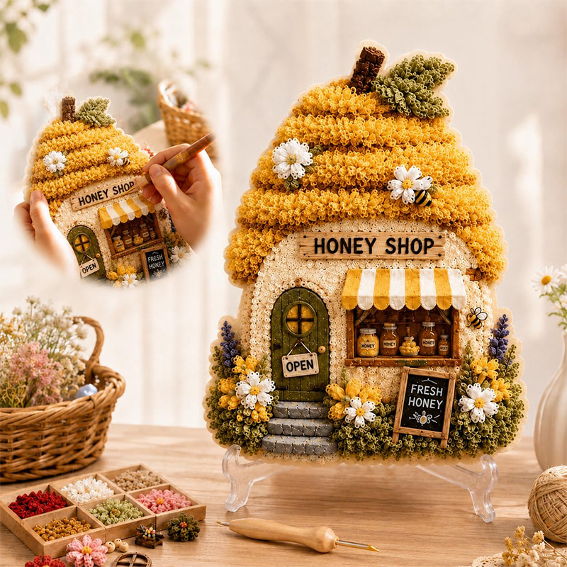 3Dマッシュルームハウス ポケアート DIYキット 布製パン - Home Improvement Supplies のレビューと価格
