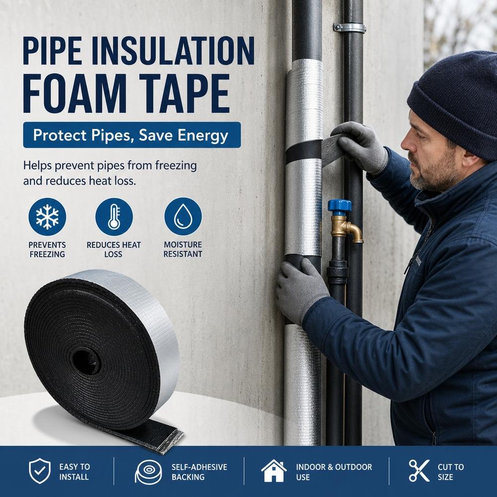 配管用断熱フォーム、アルミ箔付き、自己粘着式、防音ゴムフォー - Pipe Insulation Foam のレビューと価格