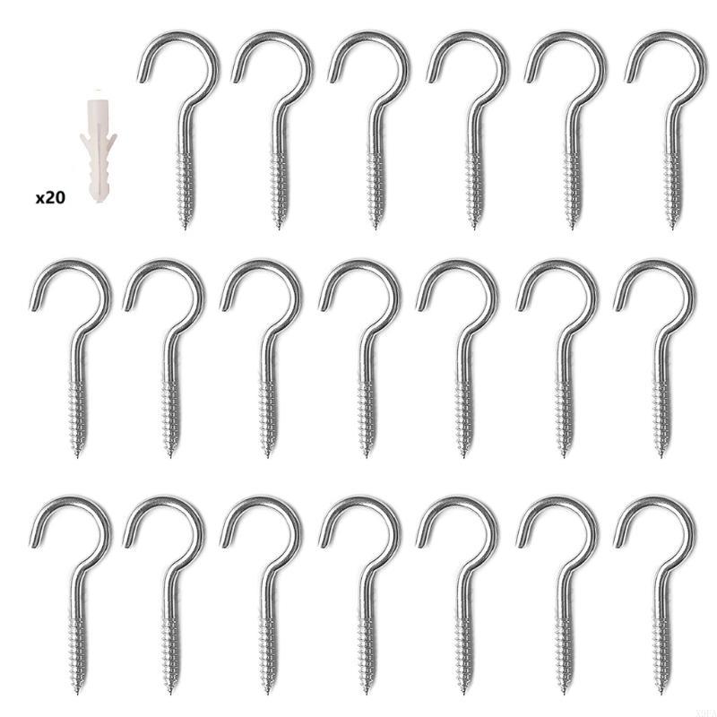 X9FA 20 個天井フック金属壁フック植物、風鈴吊り下げ用 - Deck Screw Stainless のレビューと価格