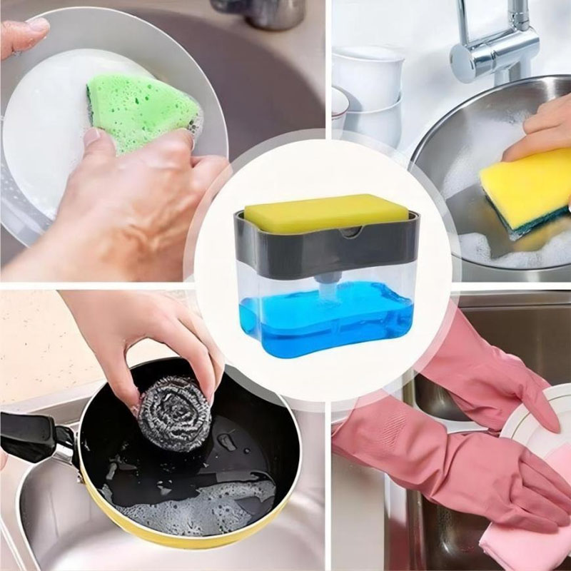 液体石鹸ディスペンサー キッチンシンク スポンジプレス器具  - Home Improvement Retailers のレビューと価格