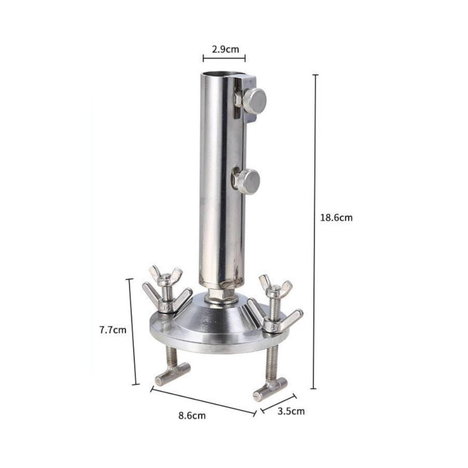 クランプ式脚付き傘立て、頑丈なステンレス製、安全なサムスクリ - Deck Screw Stainless のレビューと価格