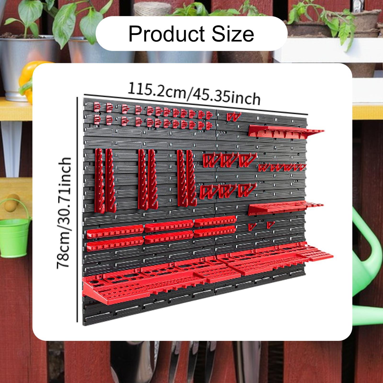 壁掛け式収納ビンと壁パネル付き多用途大容量パーツラック、ハー - Home Improvement Binford Tools のレビューと価格